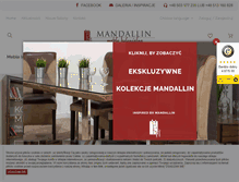 Tablet Screenshot of mandallin.pl